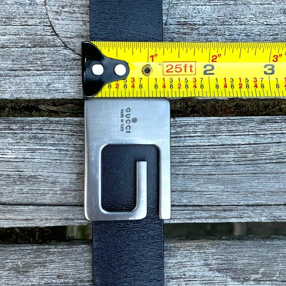 💯 Authentic GUCCI Leather Belt - Picture 7 of 8
